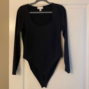 Topshop - Black Scoop Neck Bodysuit - US Size 10